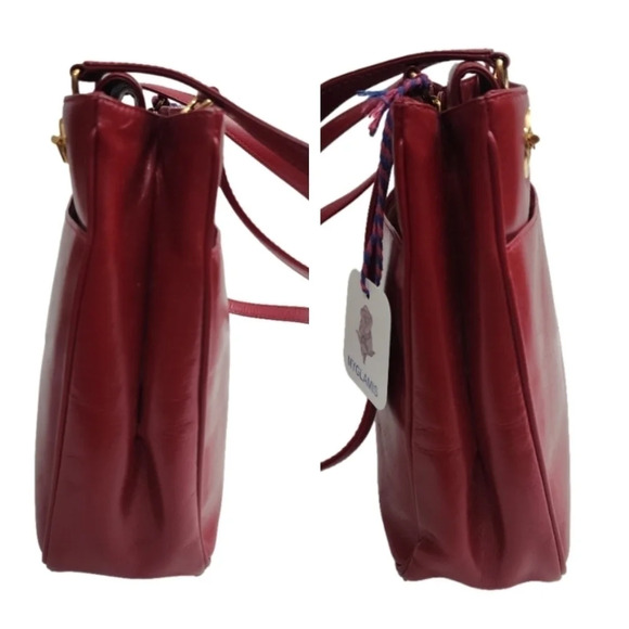 Authentic vintage red leather GUCCI shoulder bag - Picture 6 of 11